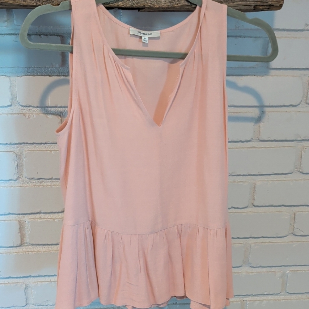Madewell a new day Blush Sleeveless Blouse